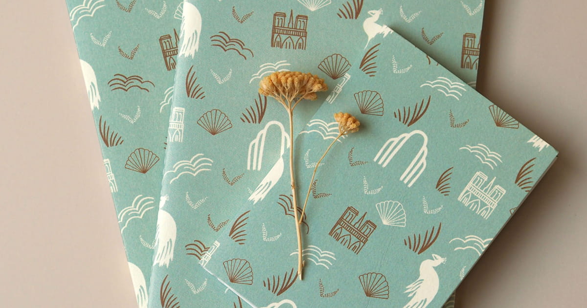 Pistachio A6 notepad - Lalo - Made in France - Season Paper