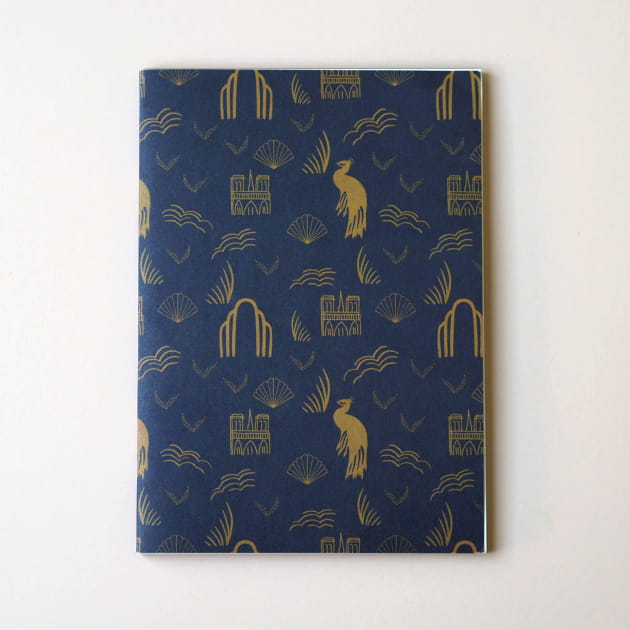 Blue A6 sewn spine notebook - Lalo - Made in France - Season Paper