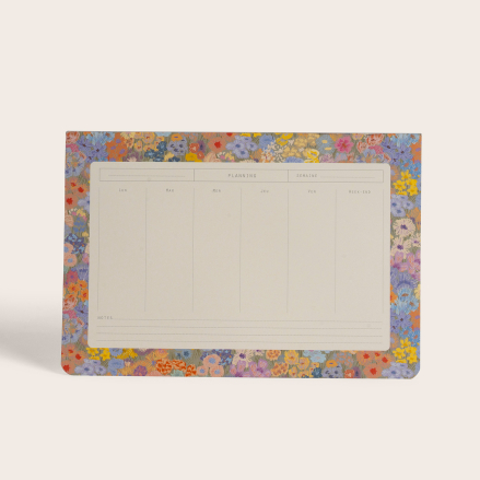Mille fleurs weekly deskpads