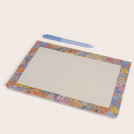 Mille fleurs weekly deskpads