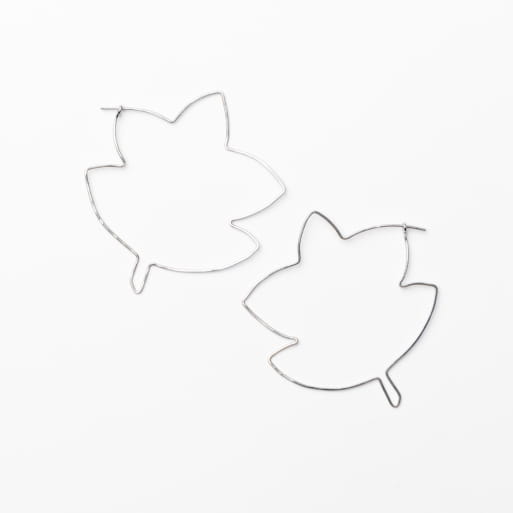 SILVER-GILT DIMANCHE EARRINGS SEASON PAPER X GALATÉE PESTRE