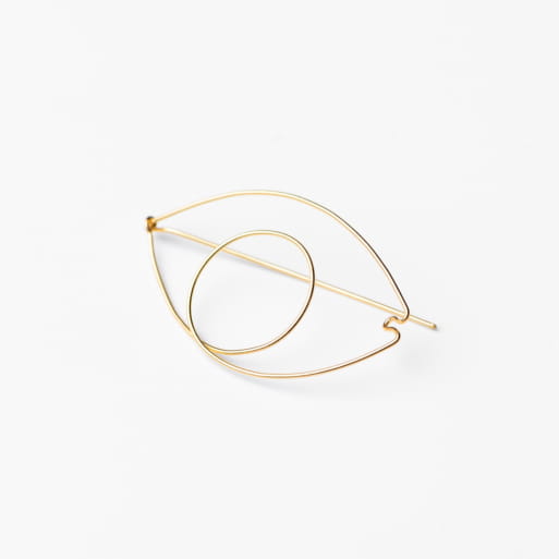 SILVER-GILT RENCONTRE BROOCH SEASON PAPER X GALATÉE PESTRE