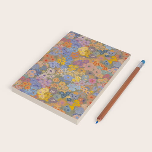 Mille fleurs memo pad