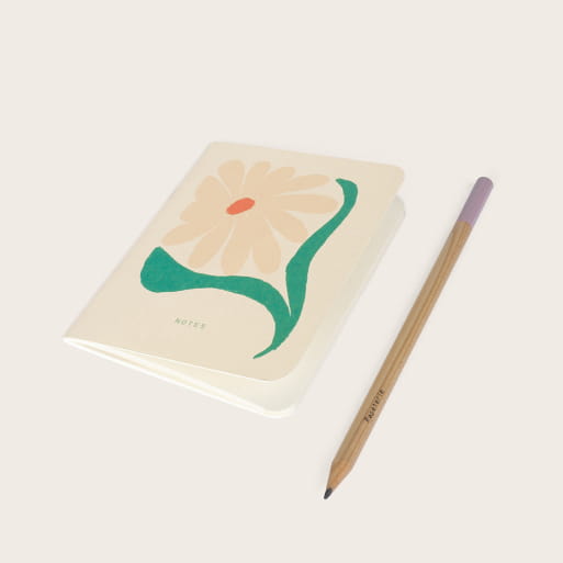 Carnet de poche hippie daisy