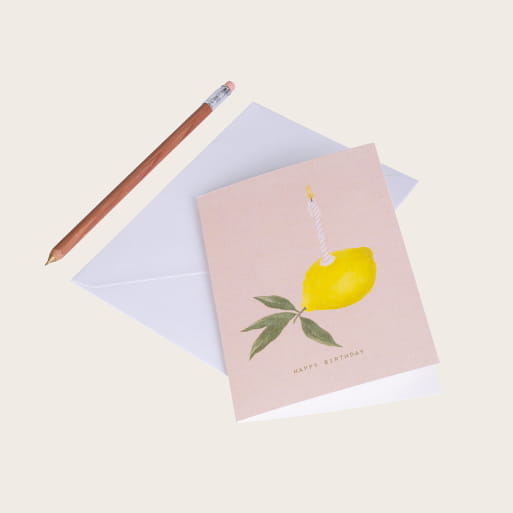 Lemon birthday card