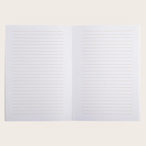 Blue A5 sewn spine notebook