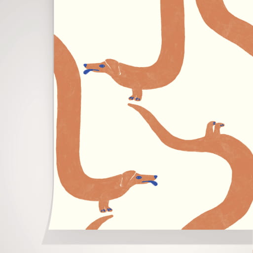 Papier peint Acrobatic lait