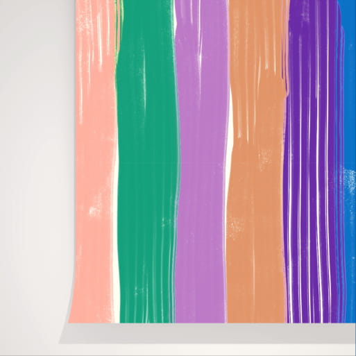 Papier peint Parasol lilas