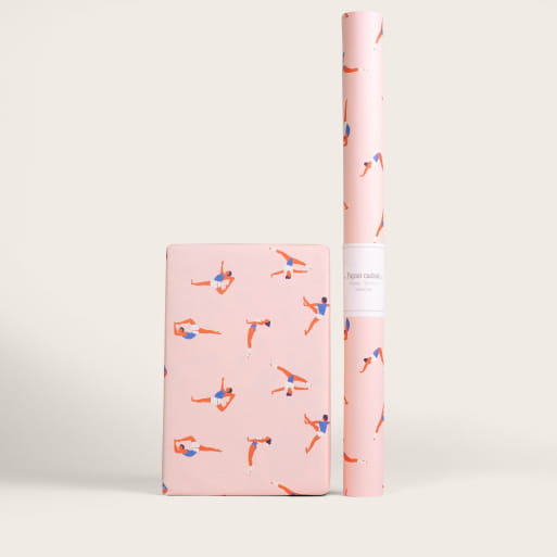Yoga wrapping paper
