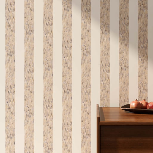 Papier peint lignes poudre