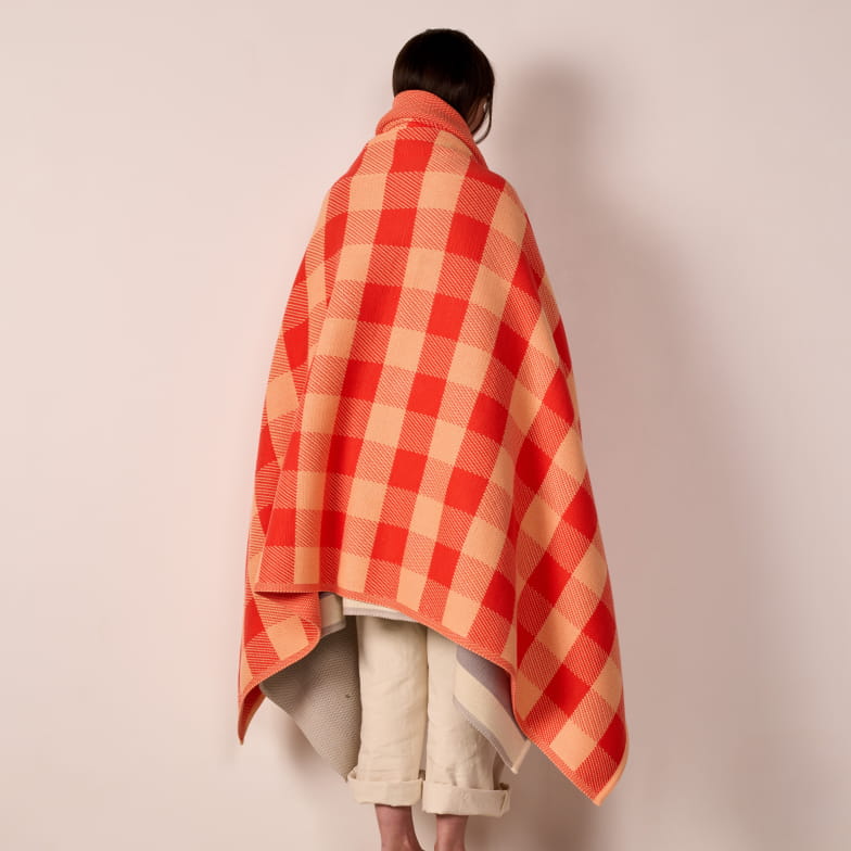 Vichy vermillon blanket