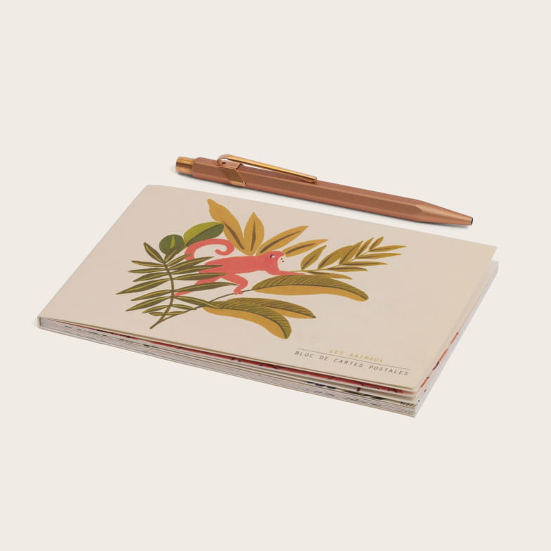 Les animaux postcard set