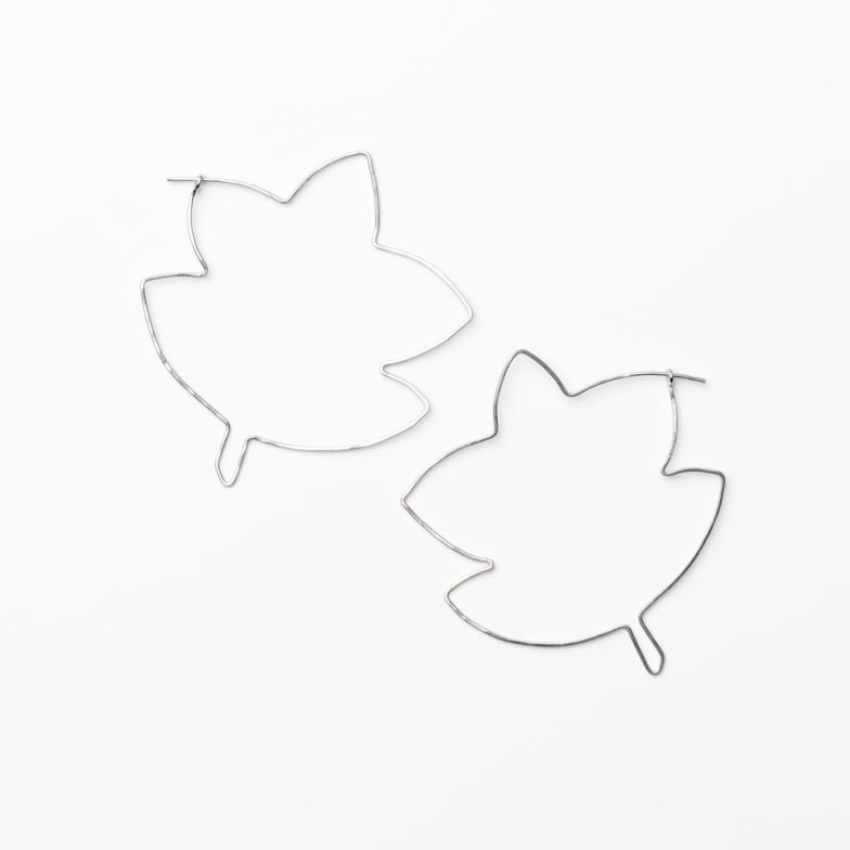 SILVER-GILT DIMANCHE EARRINGS SEASON PAPER X GALATÉE PESTRE