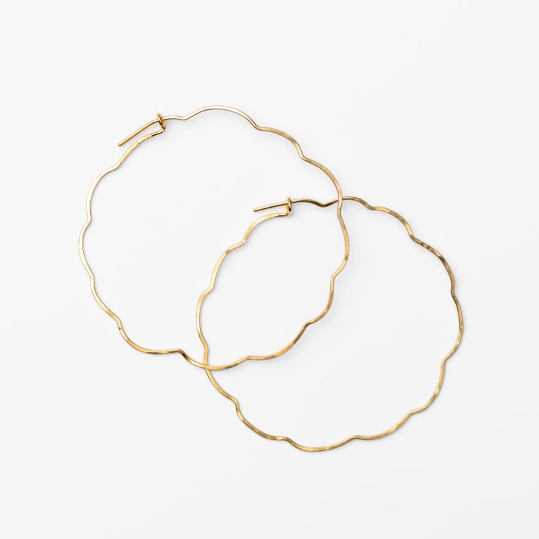 GRANDES BOUCLES D’OREILLES FLEUR VERMEIL SEASON PAPER X GALATÉE PESTRE