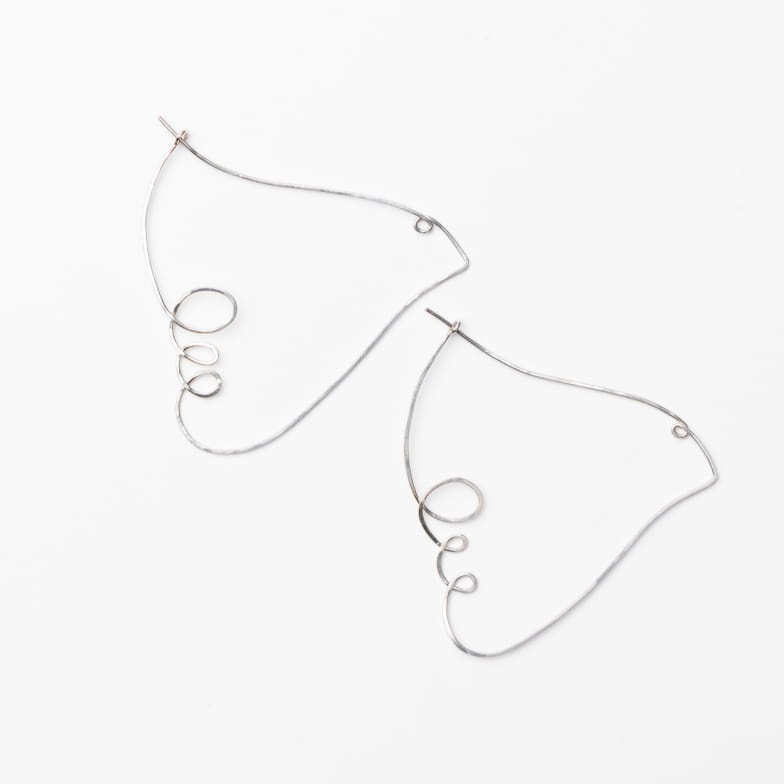 SILVER IMAGINE EARRINGS SEASON PAPER X GALATÉE PESTRE