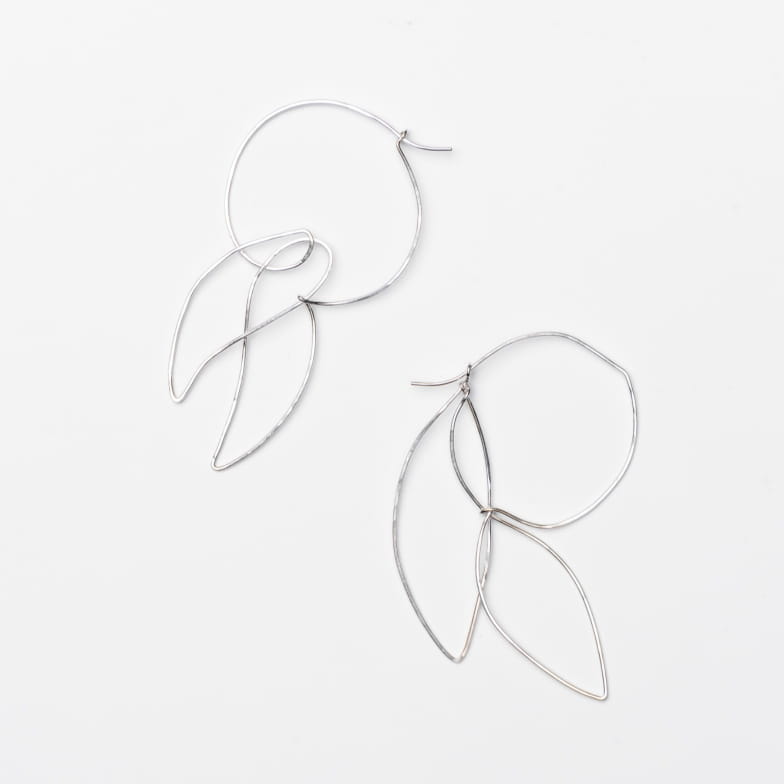 SILVER PEACHES EARRINGS SEASON PAPER X GALATÉE PESTRE