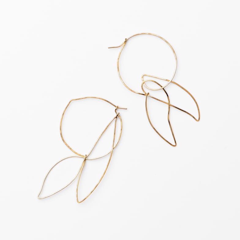 SILVER-GILT PEACHES EARRINGS SEASON PAPER X GALATÉE PESTRE