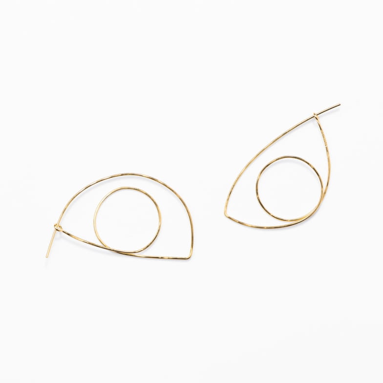 SILVER-GILT RENCONTRE EARRINGS SEASON PAPER X GALATÉE PESTRE