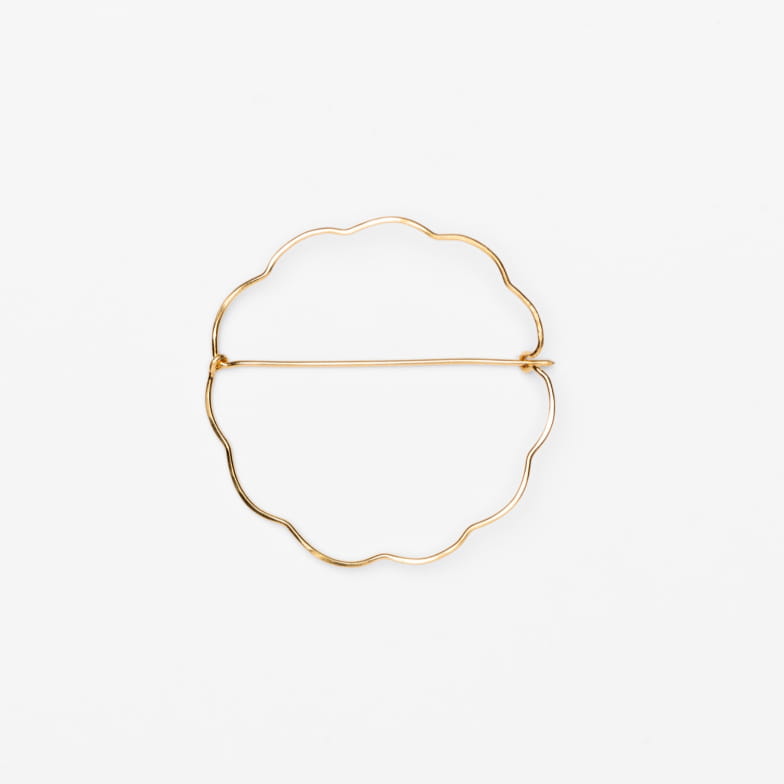 SILVER-GILT FLOWER BROOCH SEASON PAPER X GALATÉE PESTRE