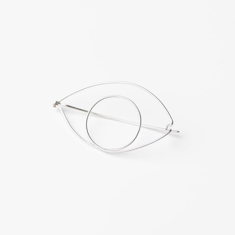 SILVER RENCONTRE BROOCH SEASON PAPER X GALATÉE PESTRE