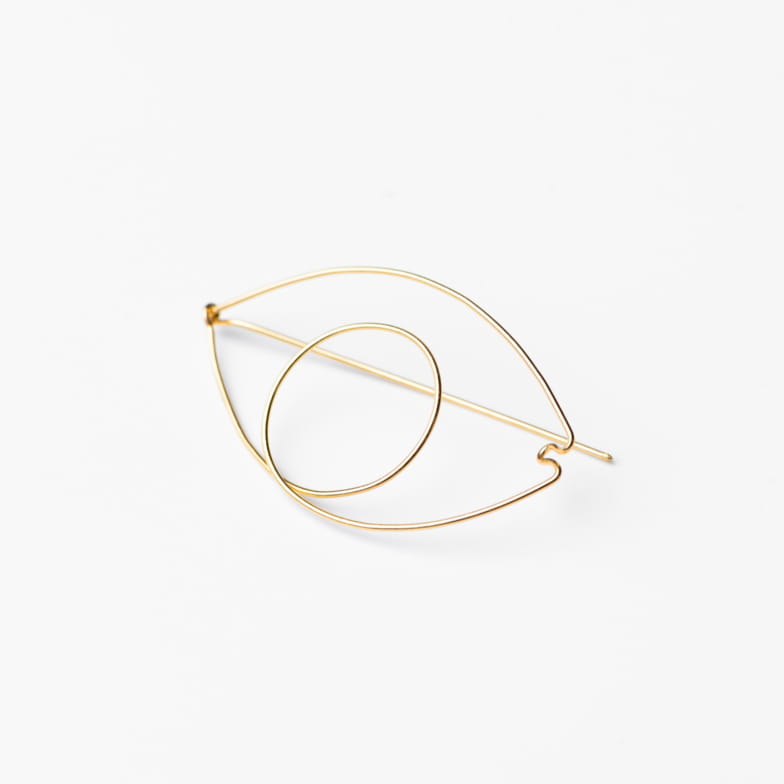 SILVER-GILT RENCONTRE BROOCH SEASON PAPER X GALATÉE PESTRE