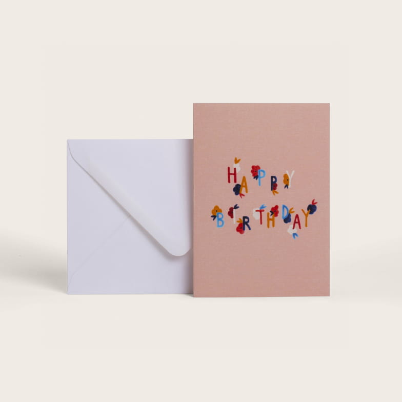 Bloom birthday card
