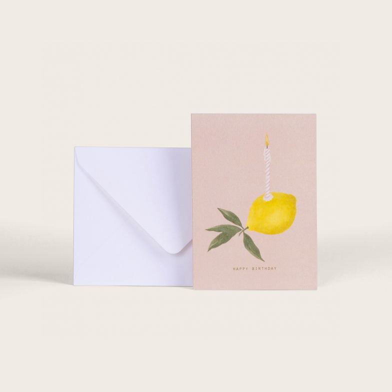Lemon birthday card