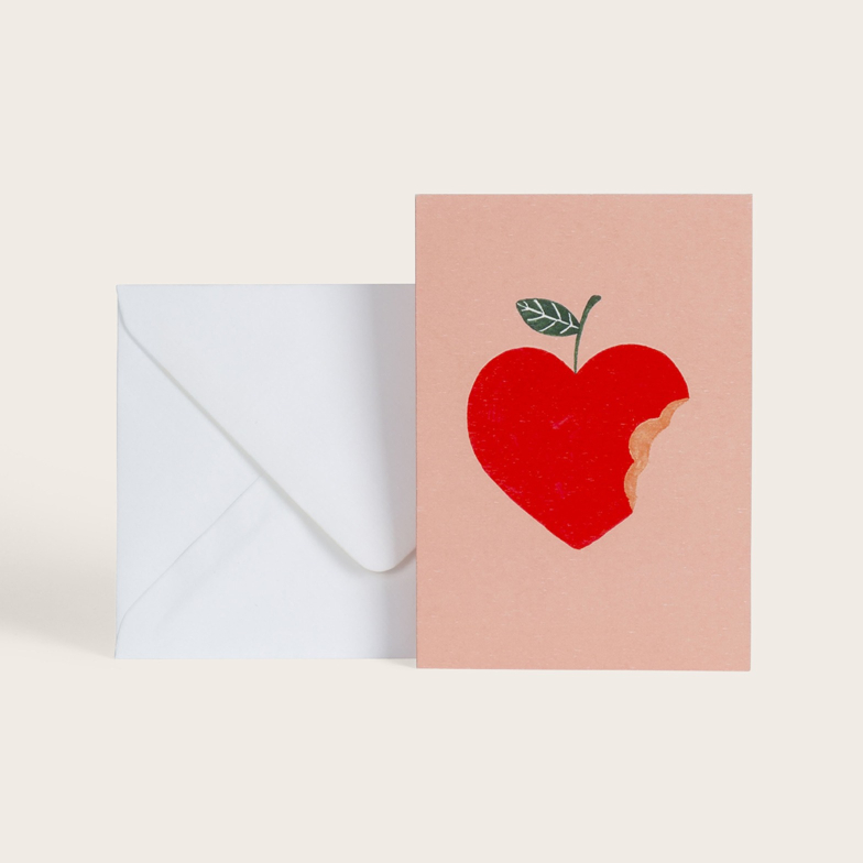 Pomme d'amour bonbon card