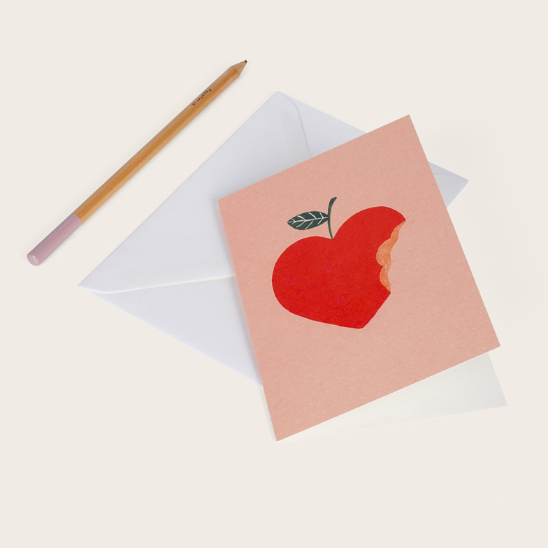 Pomme d'amour bonbon card