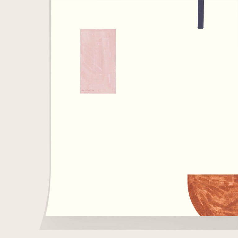 Geometrie cannelle wallpaper