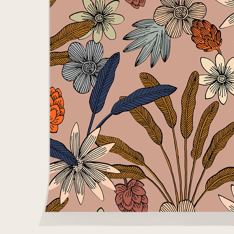 Papier peint luxuriance terre