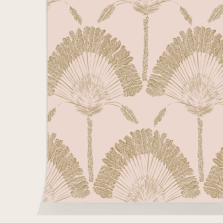 Palmes olive wallpaper