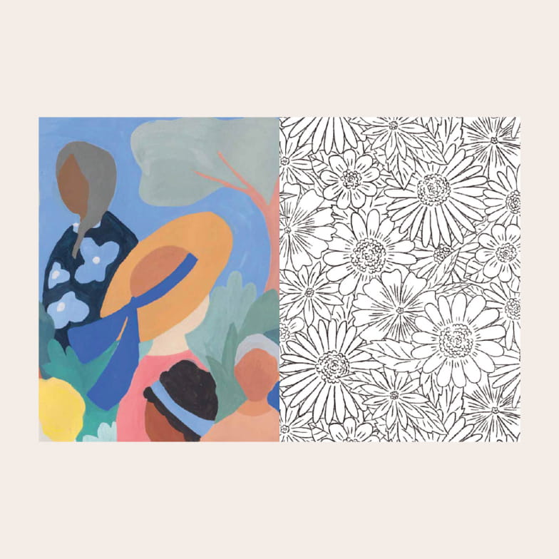 Season Paper Coloring book