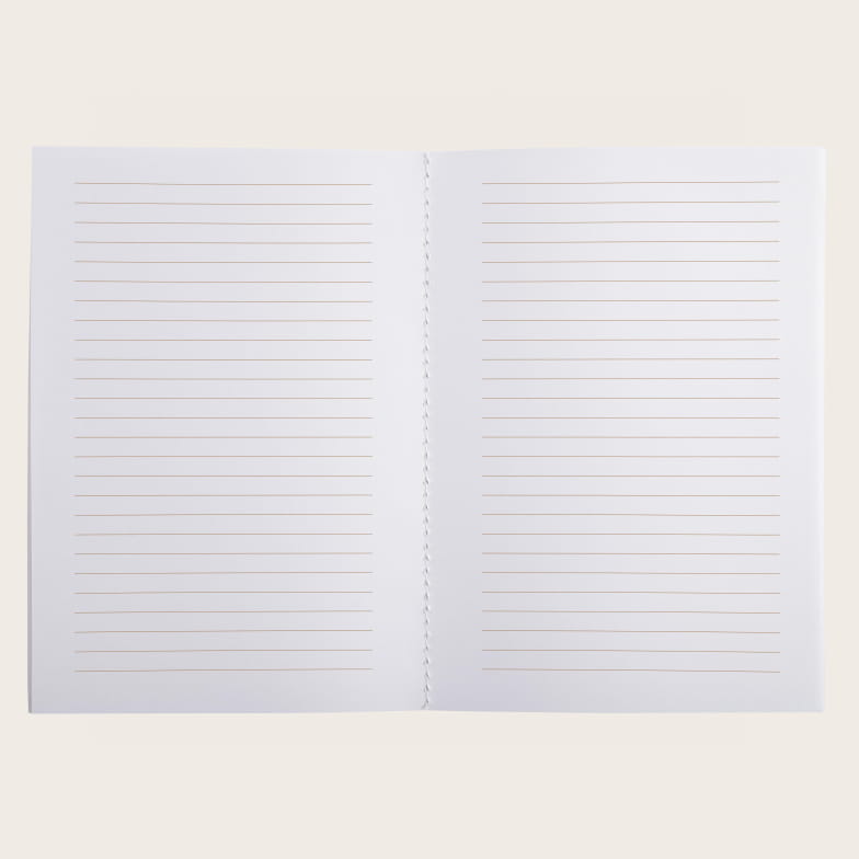 Blue A5 sewn spine notebook