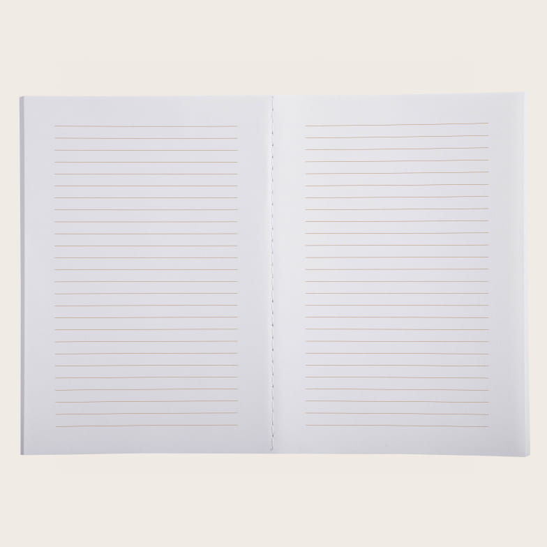 Blue A5 sewn spine notebook