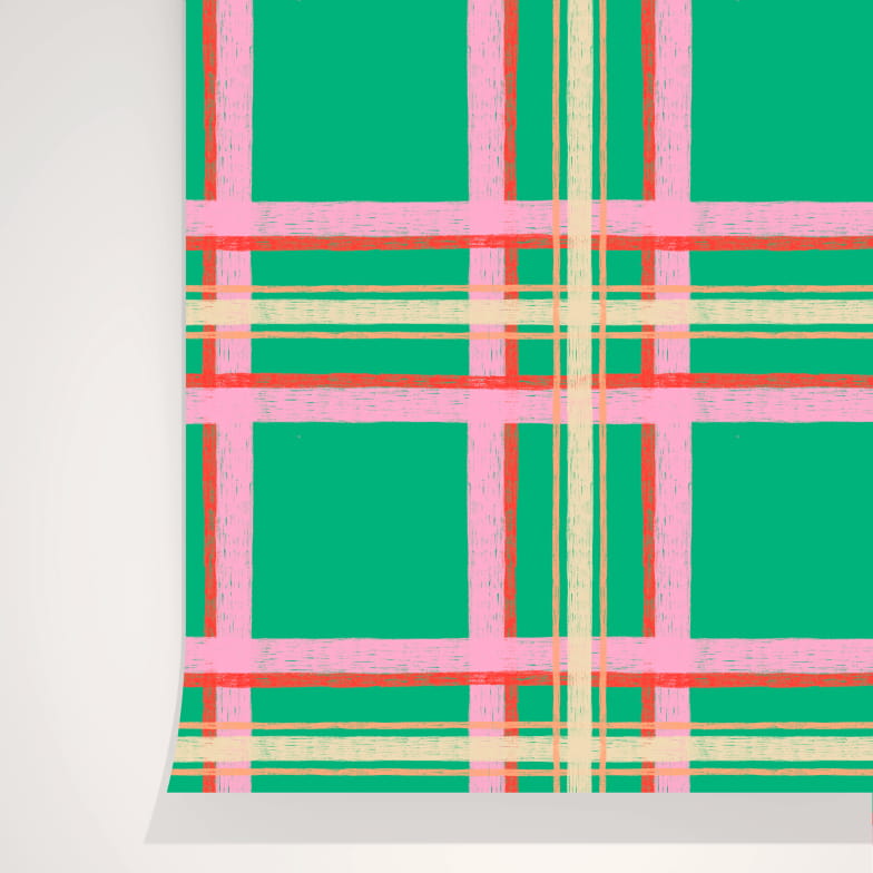 Papier peint Étoffe prairie