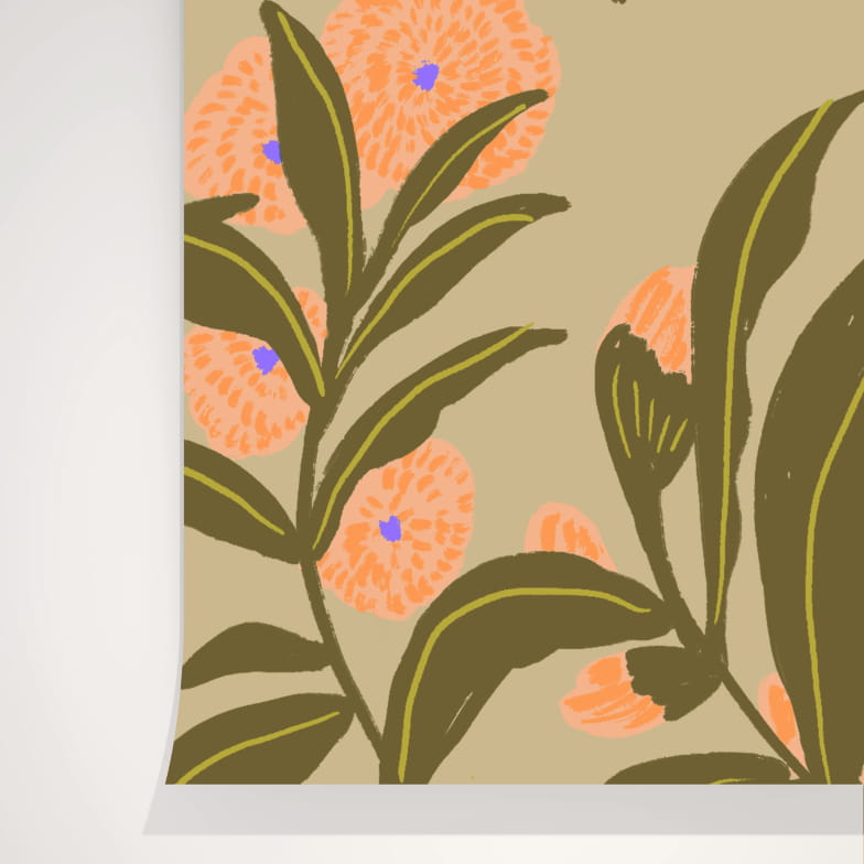 Garden argile wallpaper