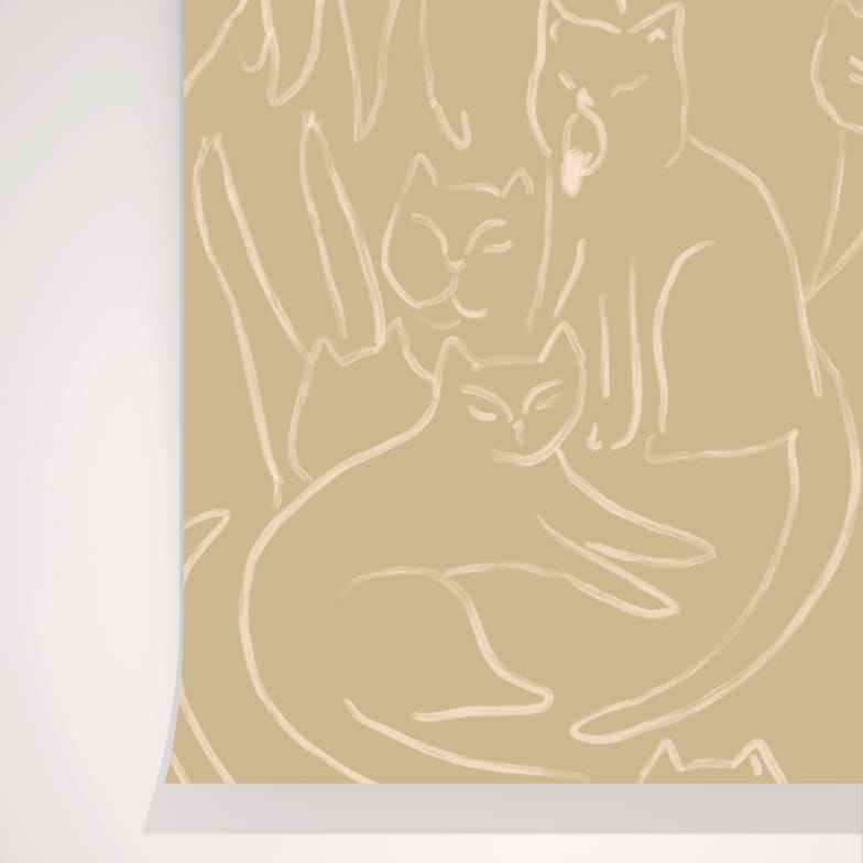 Papier peint Paresse argile