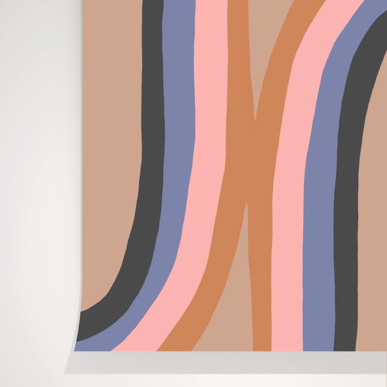 Wavy terre wallpaper