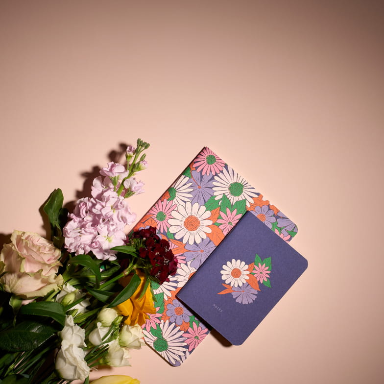 Carnet Flower power parme