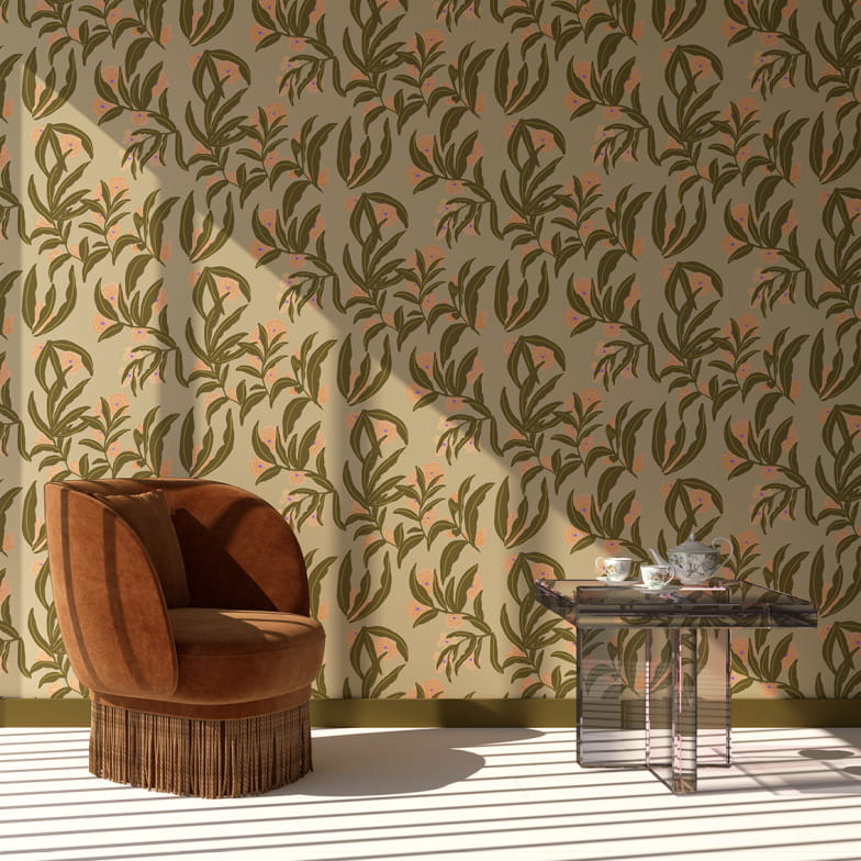 Garden argile wallpaper