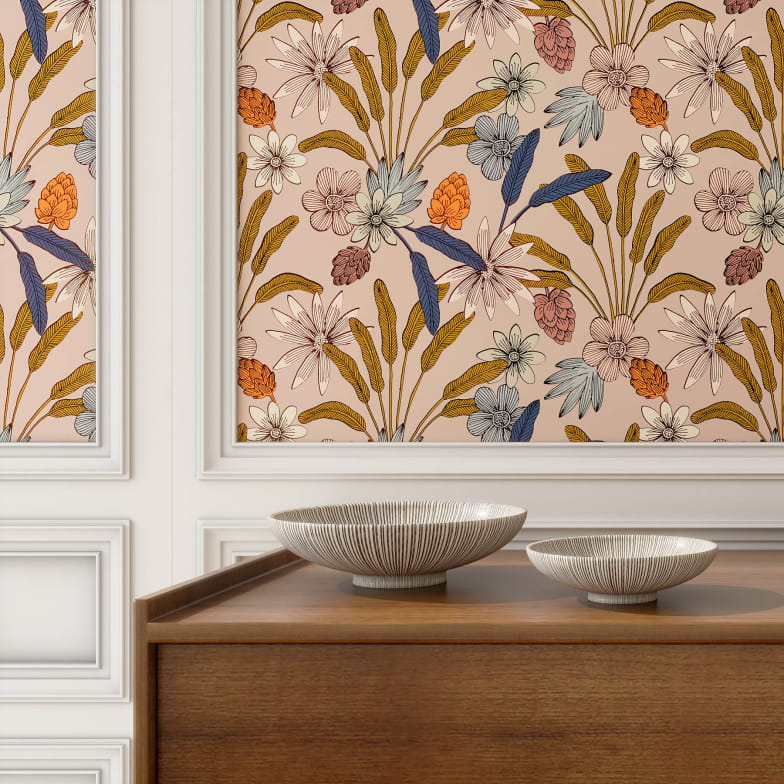 Papier peint luxuriance terre