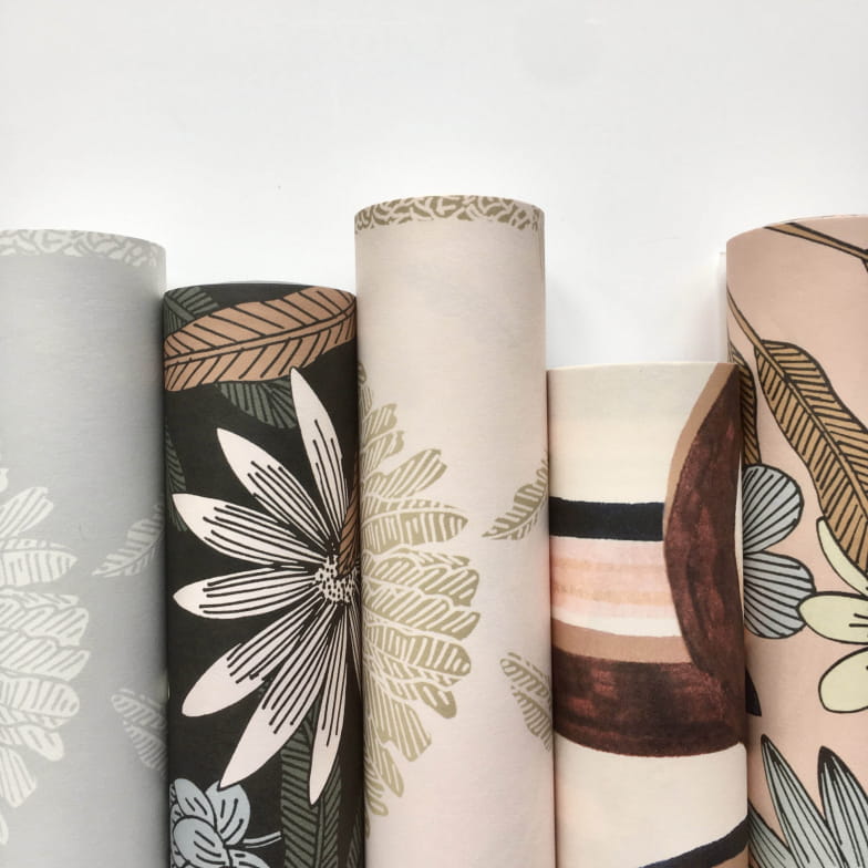 Palmes olive wallpaper