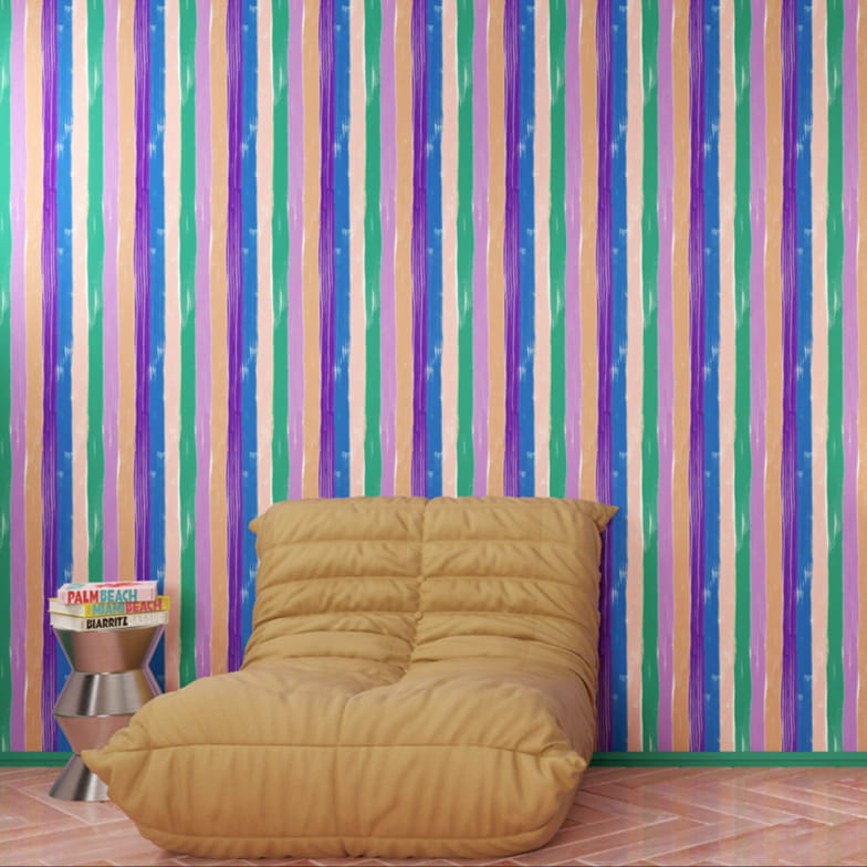 Papier peint Parasol lilas