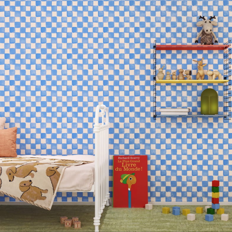 Papier peint Pique-nique azur