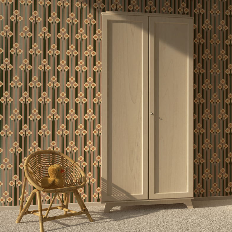 Papier peint pop terre