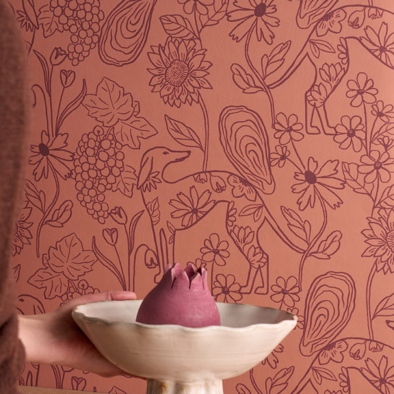 Papier peint Quattrocento terre