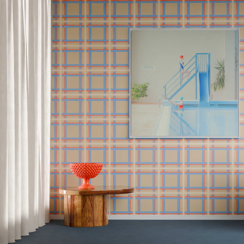 Papier peint Étoffe argile