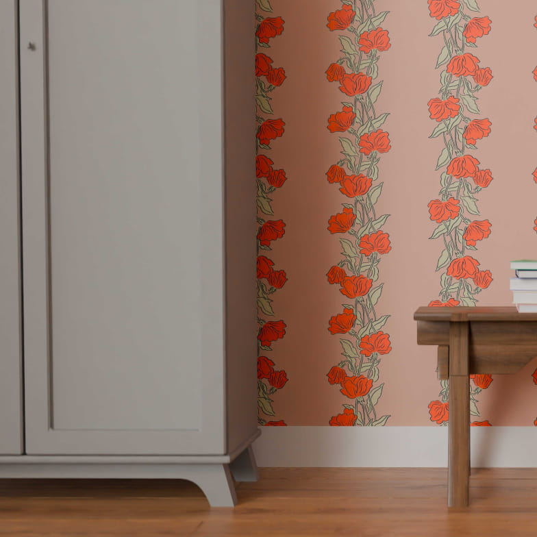 Papier peint Poppy terre