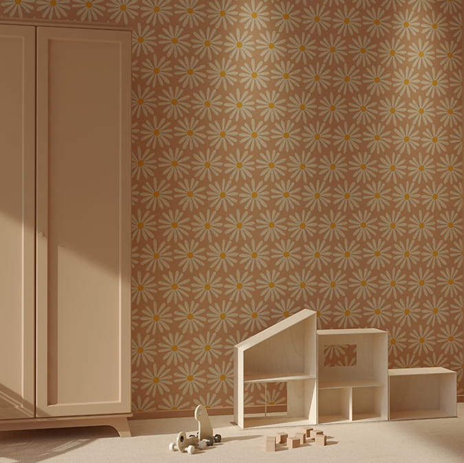 Papier peint passionnément terre